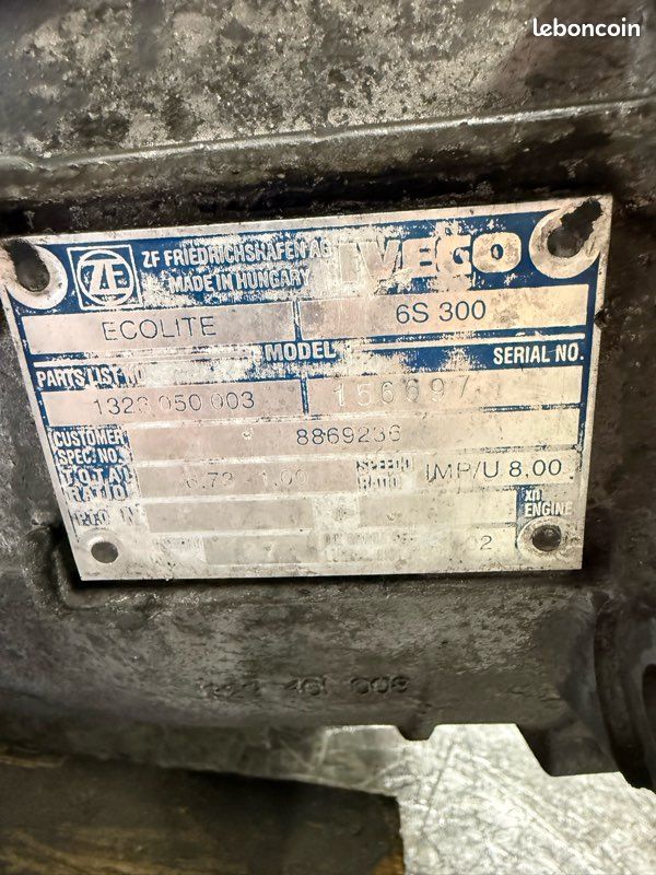 Boite de vitesses IVECO 8869236 6S300 2.8L 6 rapports – Image 4